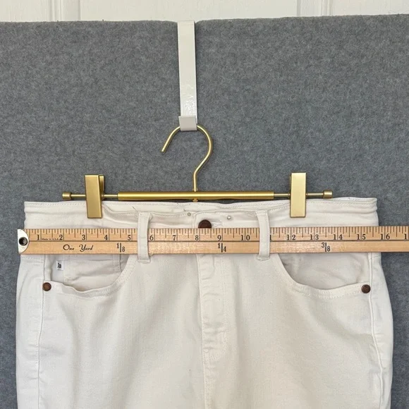 Judy Blue Women Stretch Capri Cropped Jean Pant 31 Cream (White) - Picture 5 of 7